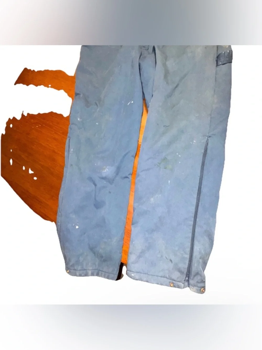 Vintage‎ Dickies Insulated Coveralls Navy Talon Zipper Quilted Lined Thrashed XL
